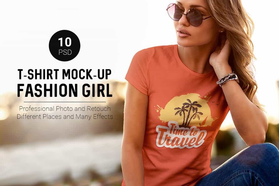 Fashion Girl - T-Shirt Mockups