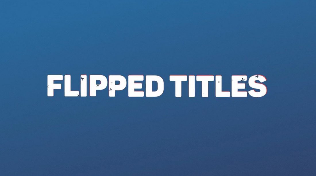Flipped Titles - Free After Effects Title Template