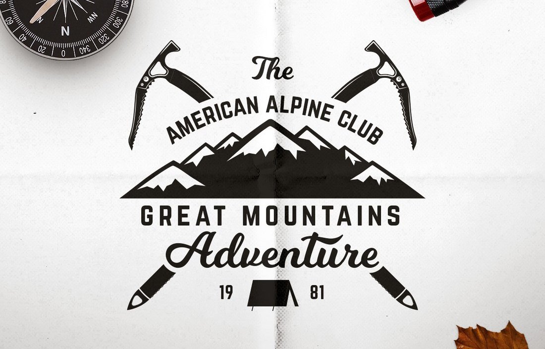 Free Adventure T-Shirt Badge Design 2
