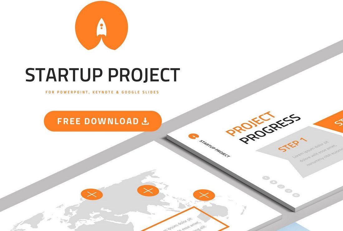 Free Business Startup Presentation PPT Template