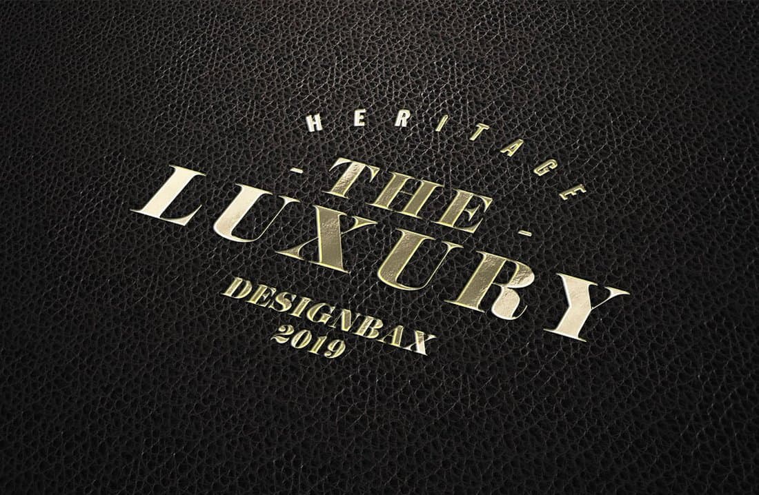 Free Luxury Logo Mockup