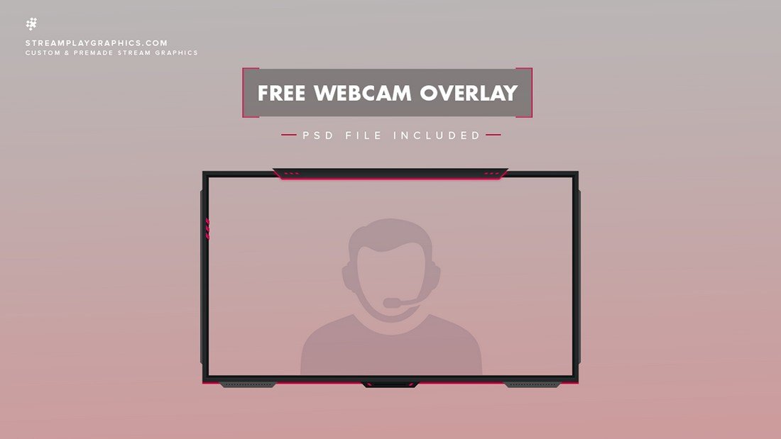 Free Twitch Stream & Cam Overlay Template