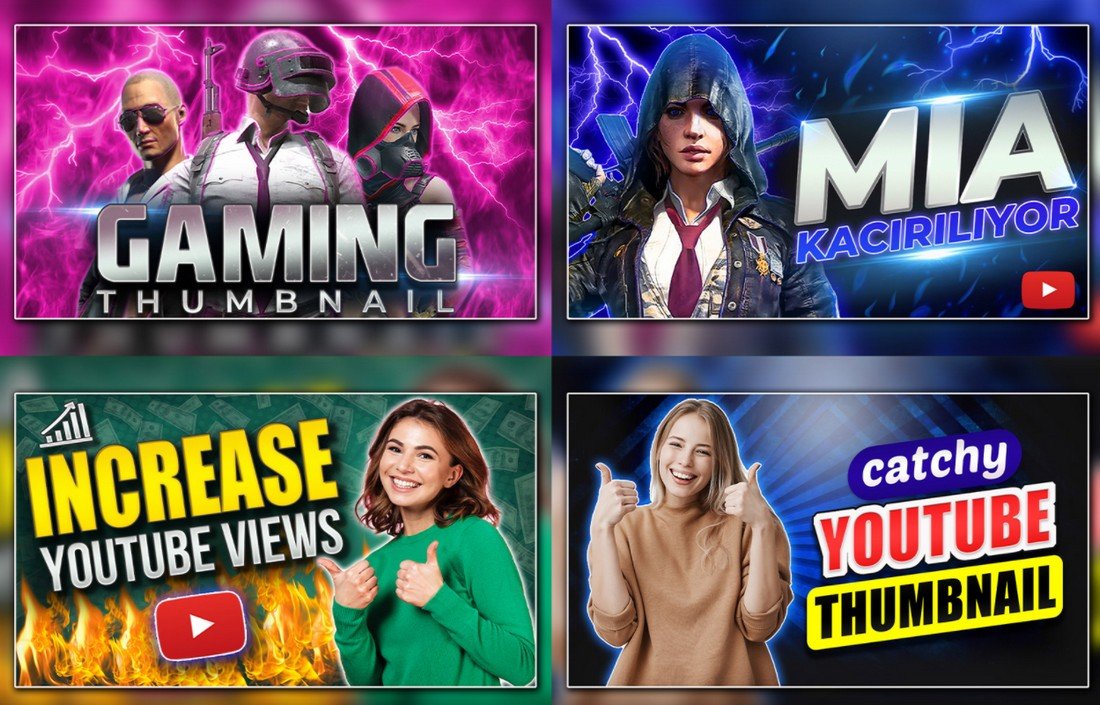 Free YouTube Thumbnail Templates for Gamers