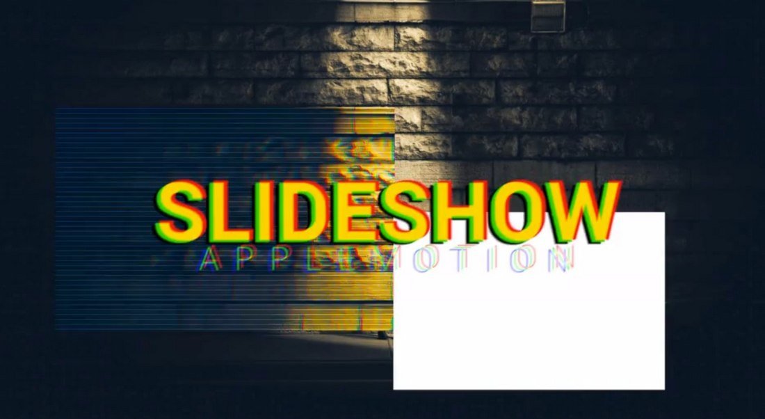 Glitch Slideshow - Modern FCP Slideshow Template