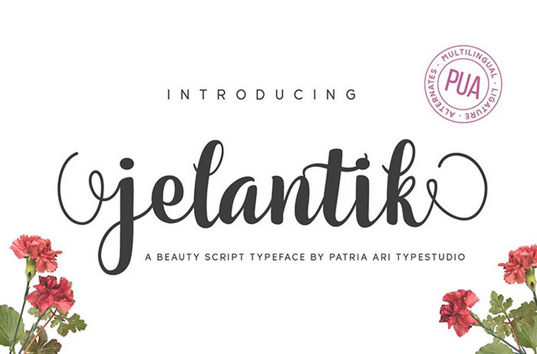 Jelantik - Free Elegant Script Font