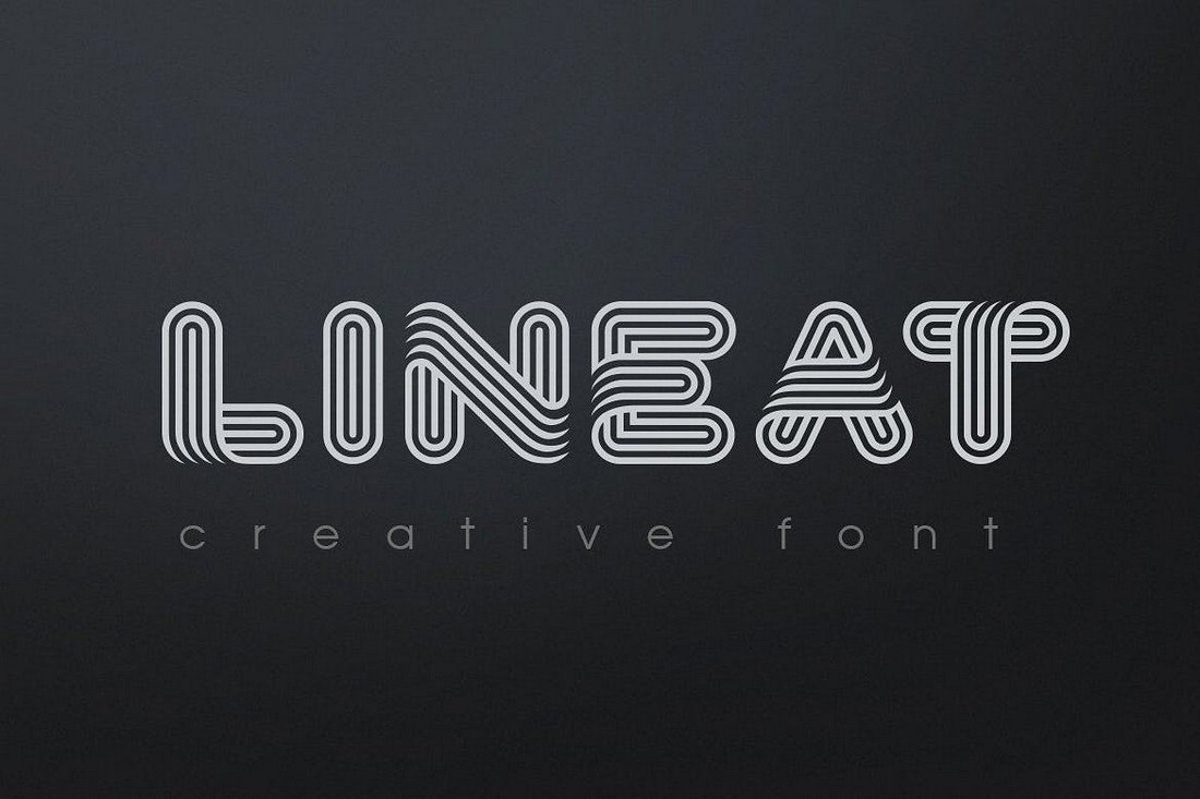 Lineat - Creative Decorative Font