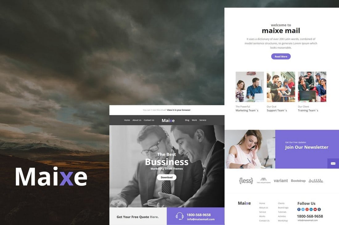 Maixe Mail - Responsive E-mail Template