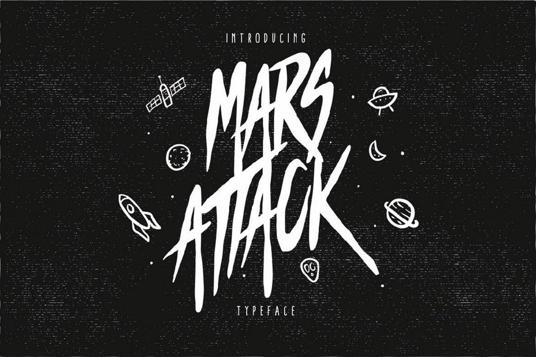 Mars Attack - Decorative Title Font