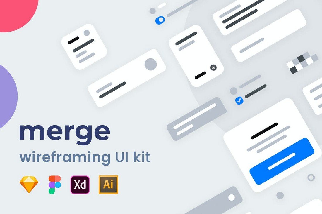 Merge Wireframing UI Kit for Figma