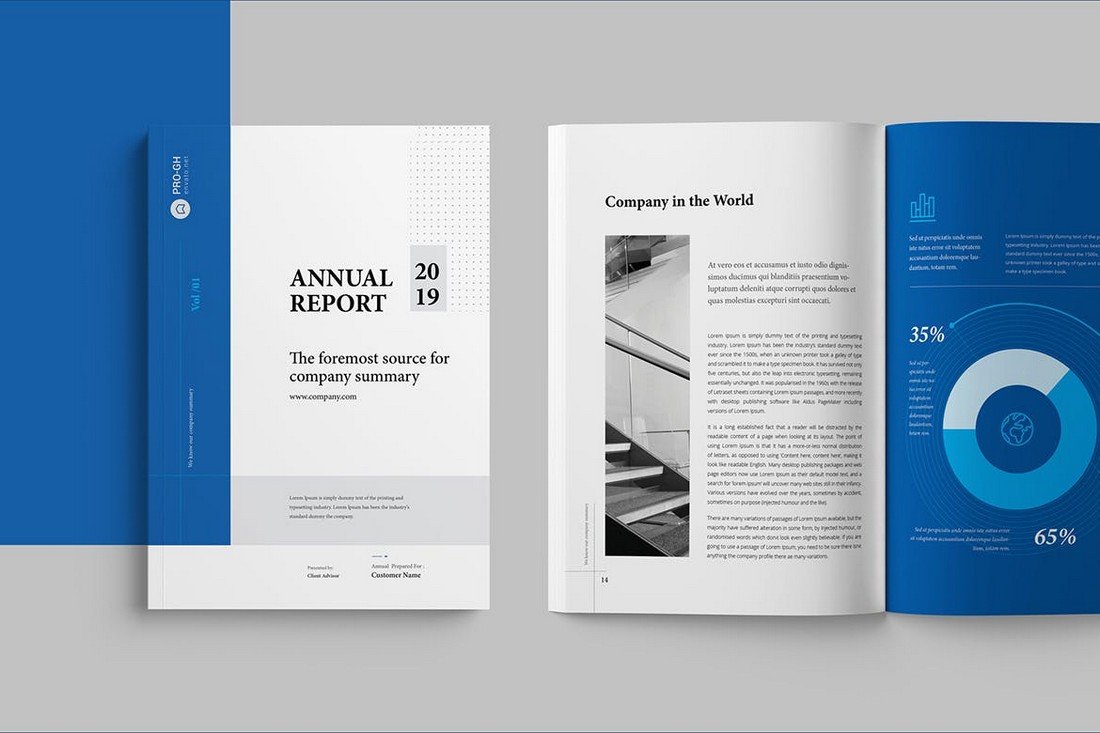 Modern Annual Report Brochure Template