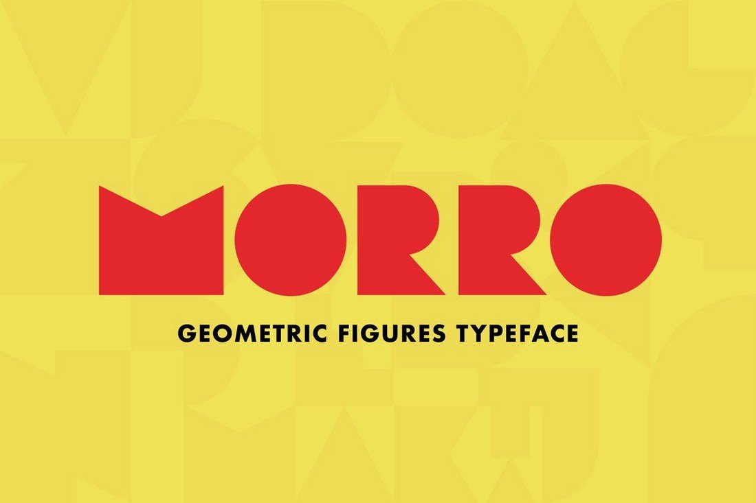 Morro - Creative Geometric Figures Font