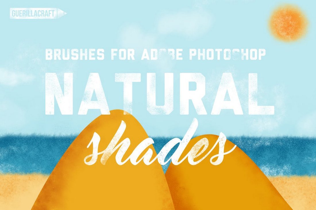 Natural Shades Brushes for Adobe Photoshop