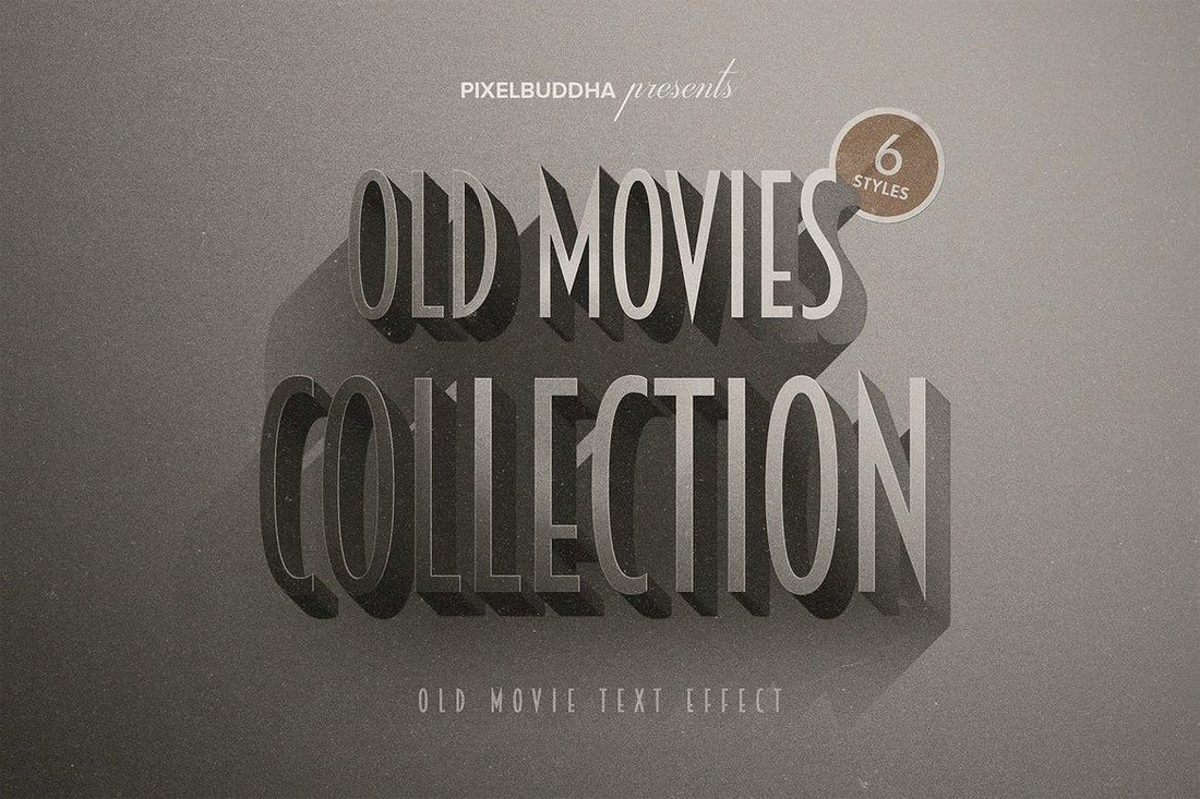 Old Movie Titles Photoshop Layer Styles