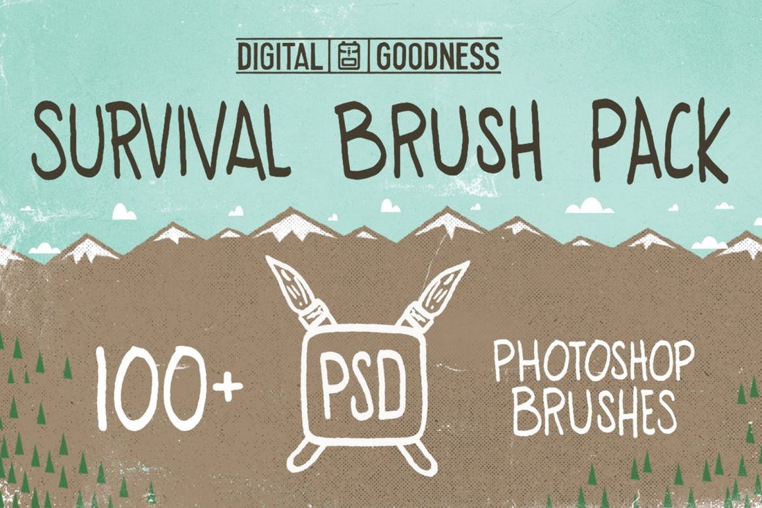 PSD Survival Brush Pack
