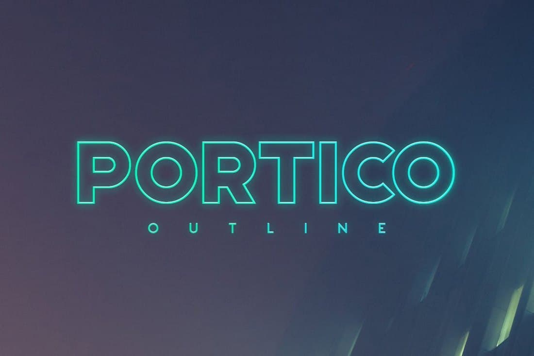 Portico Outline - Bold Display Font