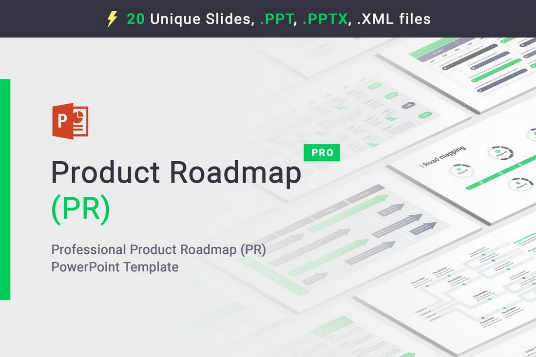 Product Roadmap - PowerPoint Template