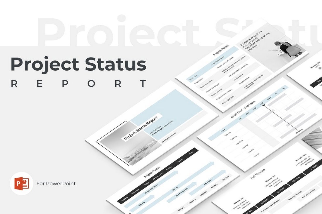 Project Status Report - PowerPoint Template