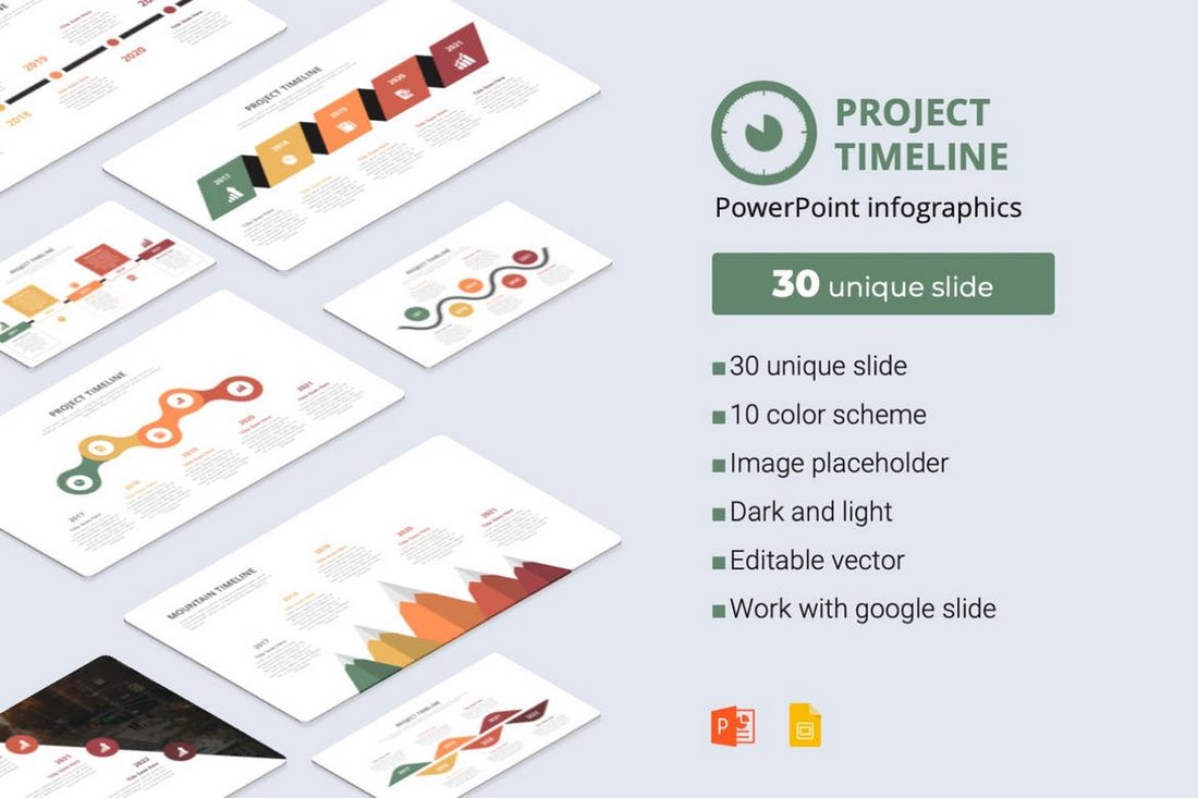 Project Timeline - PowerPoint Infographics Template