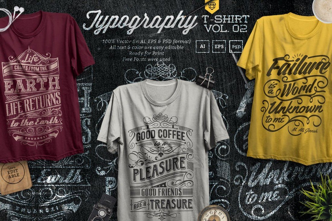 Quote Typography T-Shirt Designs