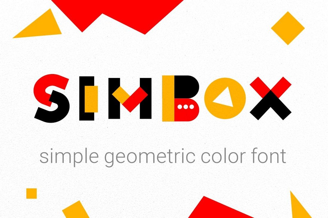 Simbox - Geometric Color Font