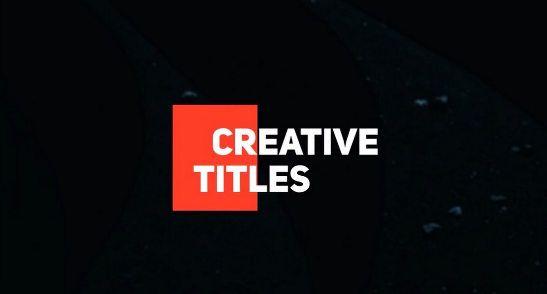 Simple Titles - Free After Effects Title Template