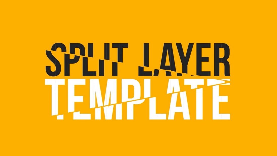 Split Layers - Free After Effects Template