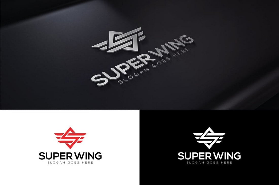 Super Wings Letter S Logo