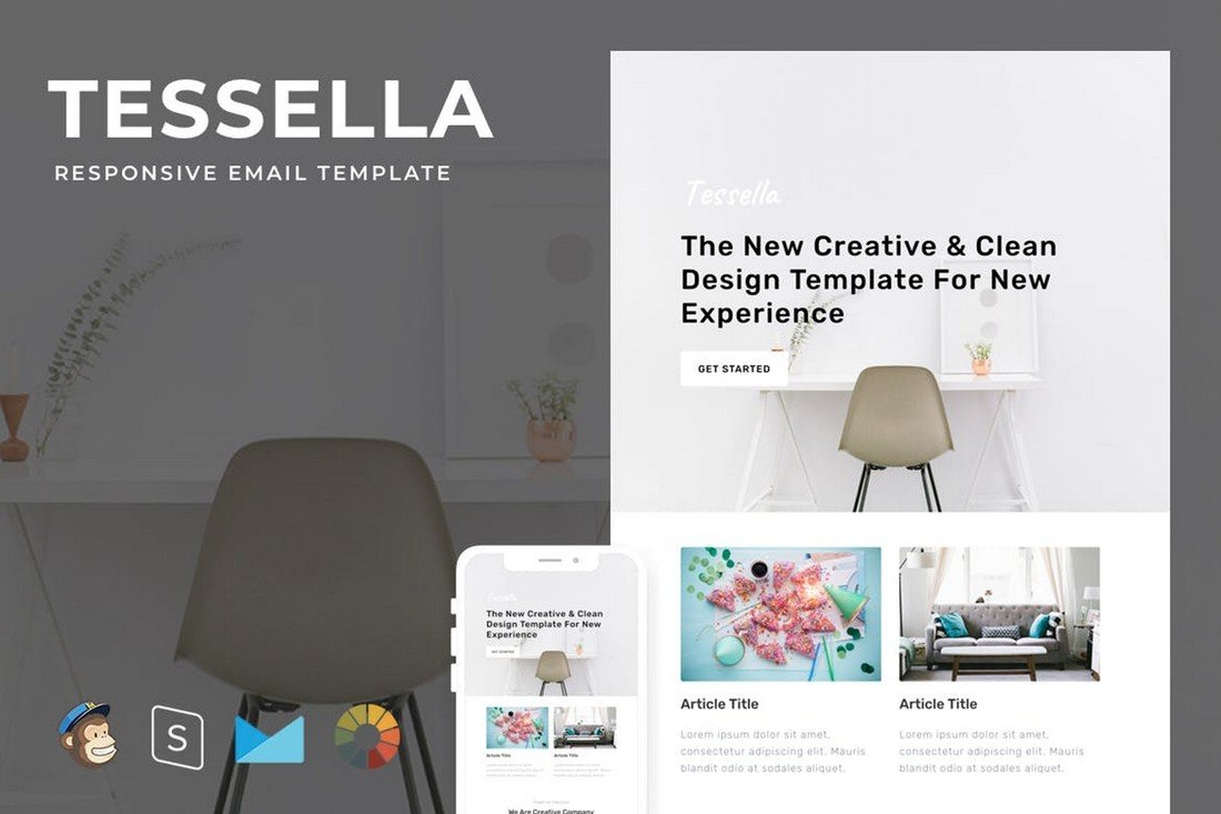 Tessella - Modern Responsive Email Template
