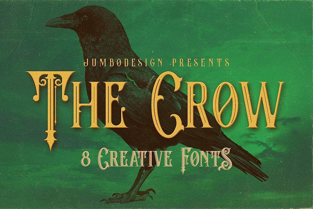The Crow - Vintage Decorative Font