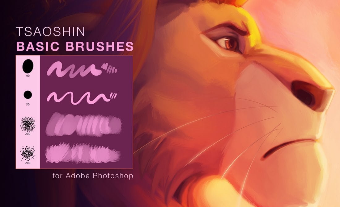 TsaoShin Free Photoshop Paint Brushes