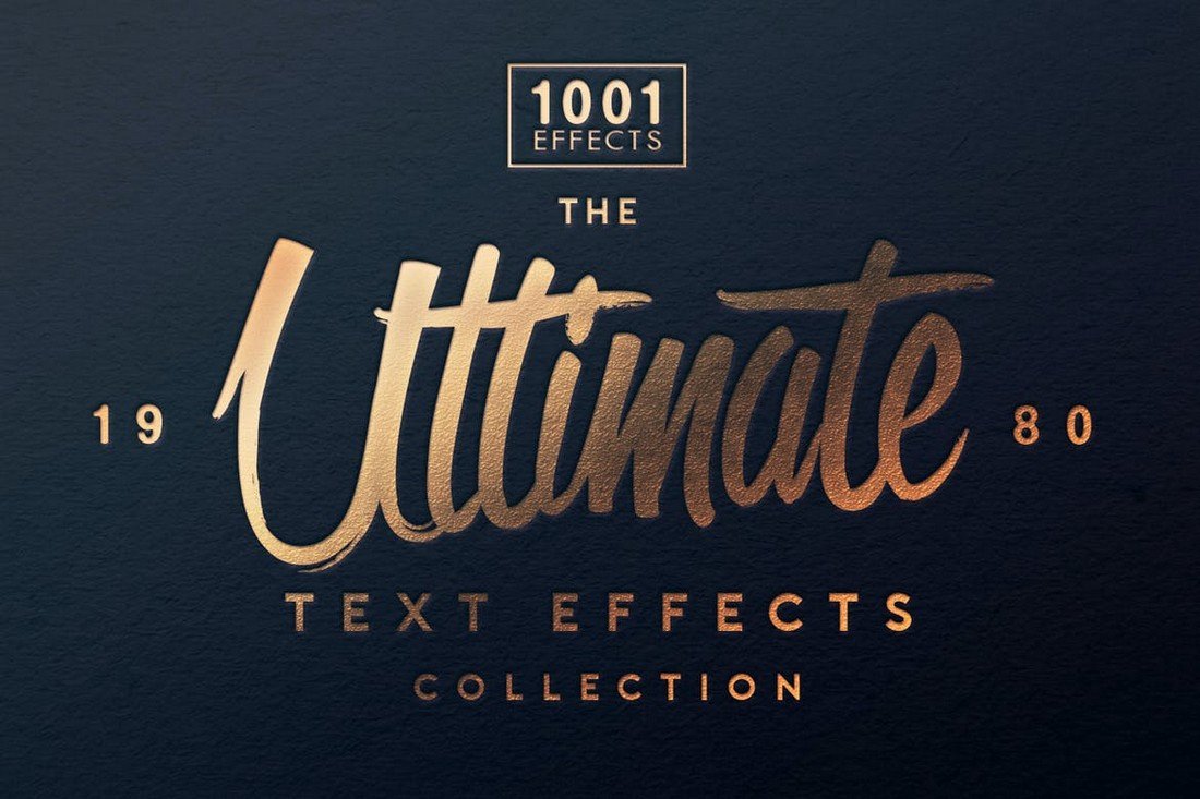 Ultimate 1001 Text Effects PSD Layer Styles