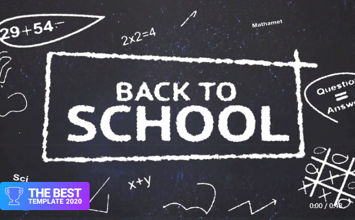 Back to school After Effects Template.