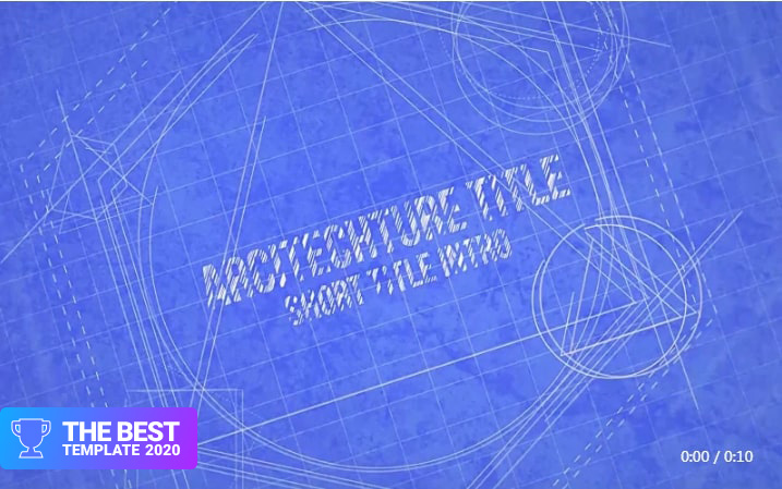 Blueprint Logo Reveal Final Cut Pro Template  - digital products award