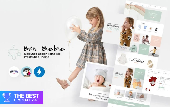 Bon Bebe - Kids Shop Design Template PrestaShop Theme.