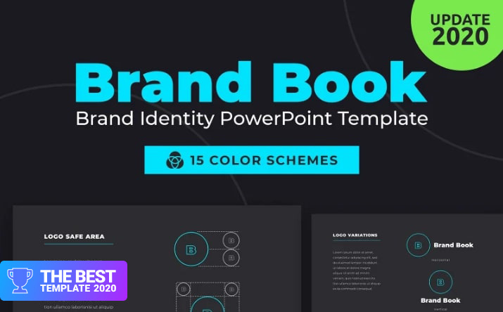 BrandBook Brand Identity PowerPoint Template.