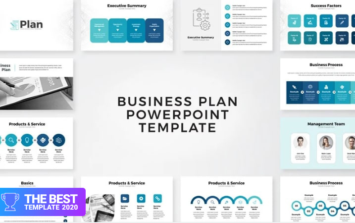 Business Plan Presentation PowerPoint Template.