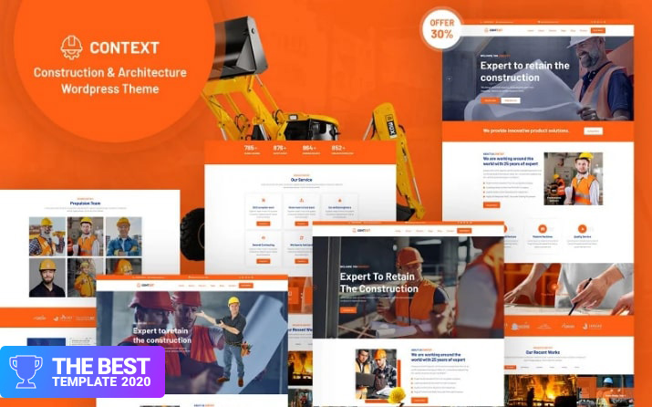 Context - Construction and Architecture Responsive WordPress Theme best digital products
