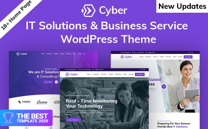 Cyber - IT Solutions & IT Startup WordPress Theme - best digital products