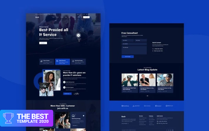 Eeth - IT Solution & Consultant PSD Template.
