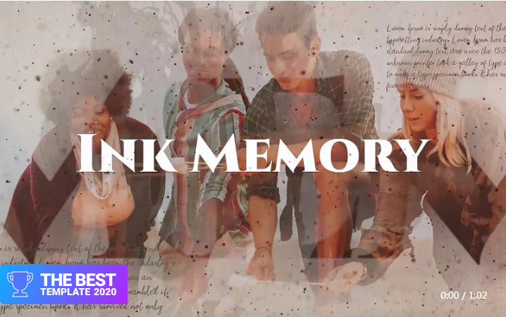 Ink Memory Premiere Pro Template best digital products