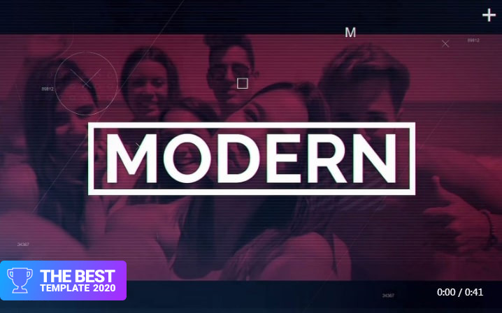 Modern Montage After Effects Template.