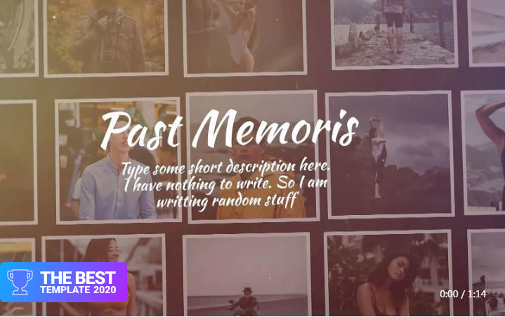 Past Memories Final Cut Pro Template - digital products award