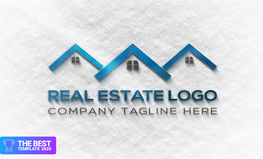Real Estate Design Logo Template.
