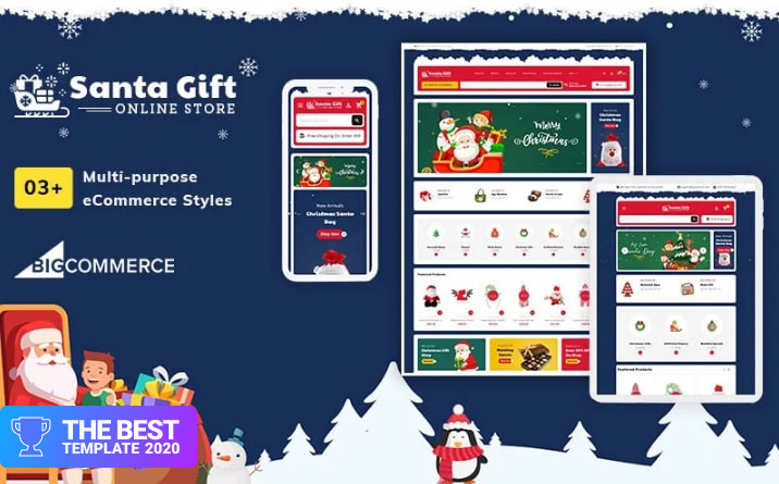 Santa Gift – Stencil Multi-Purpose Responsive BigCommerce Theme - digital products award