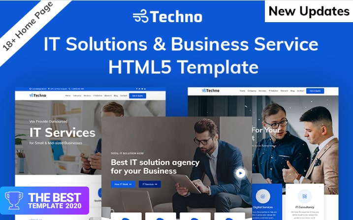 Techno-IT Solution & Business Consulting Website Template.