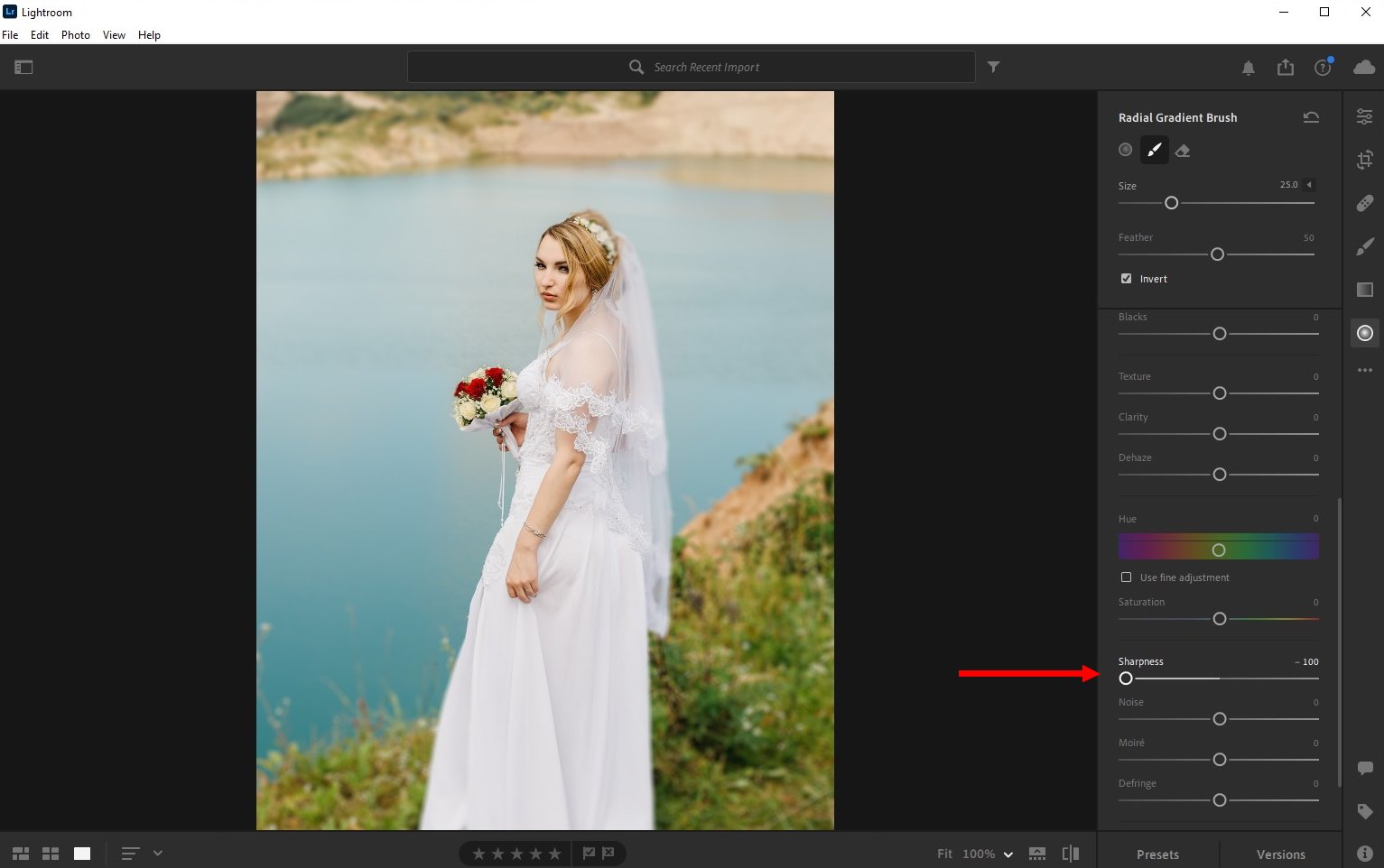 how to blur background lightroom cc - 2